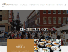 Tablet Screenshot of kingbiscuitfest.org